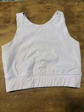 Cropped High Neck Workout Bra - Light Lavender by The Barbell Cartel